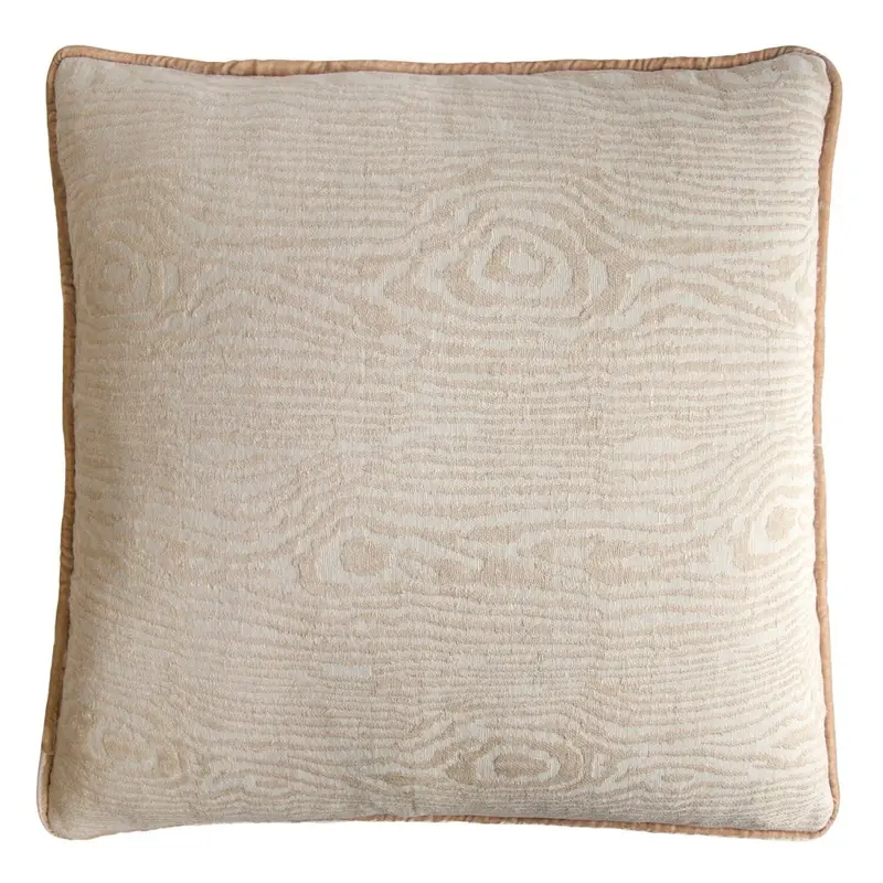 Sand Jacquard Woven Woodgrain Pillows by Kevin OBrien Studio