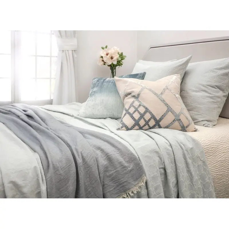 Starflower Seaglass Coverlet & Euro Sham