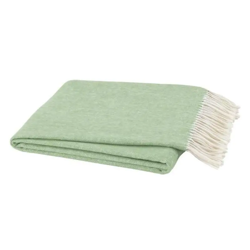 Italian Herringbone Agave Throw by Lands Downunder