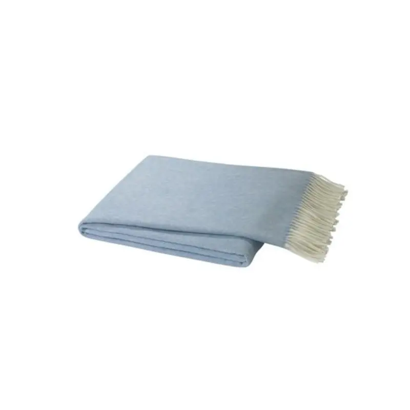 Italian Herringbone Blue Denim Throw by Lands Downunder