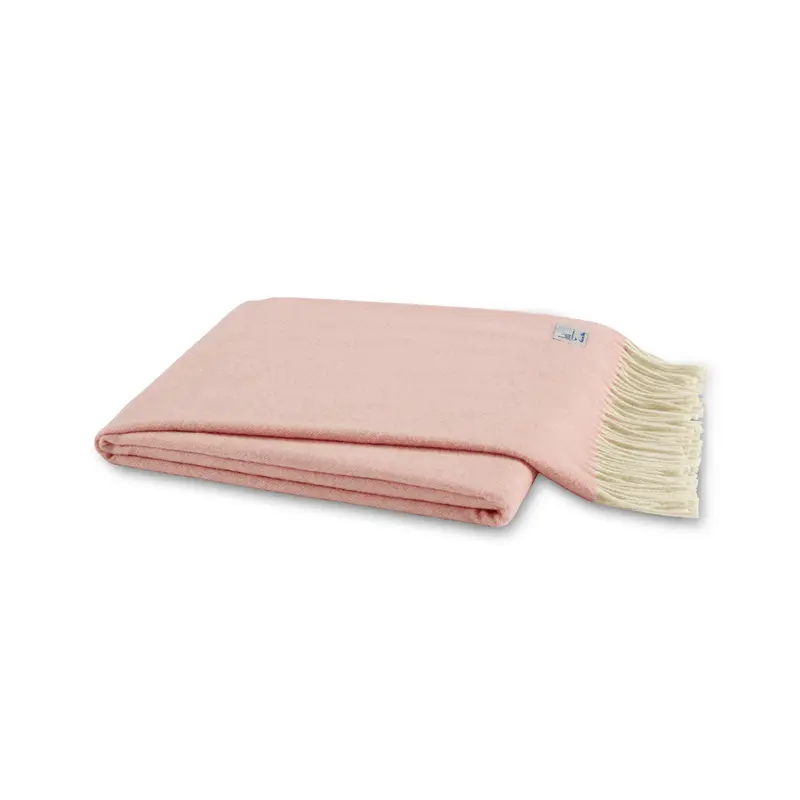 Italian Herringbone Blush Throw by Lands Downunder