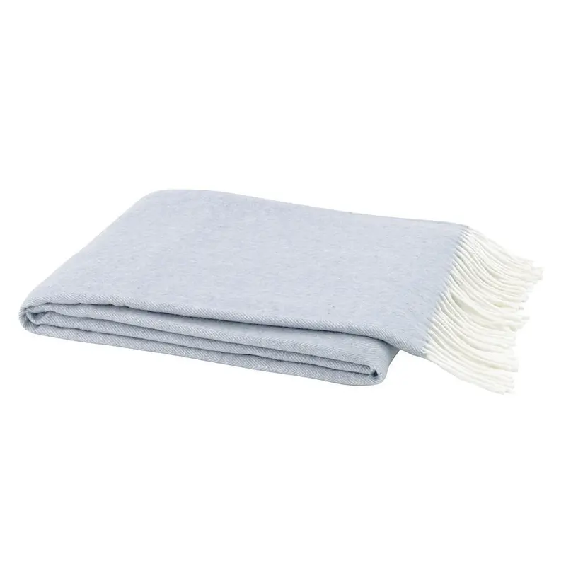 Italian Herringbone Hydrangea Throw by Lands Downunder