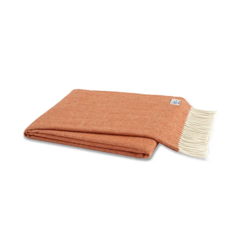 Italian Herringbone Mandarin Throw by Lands Downunder