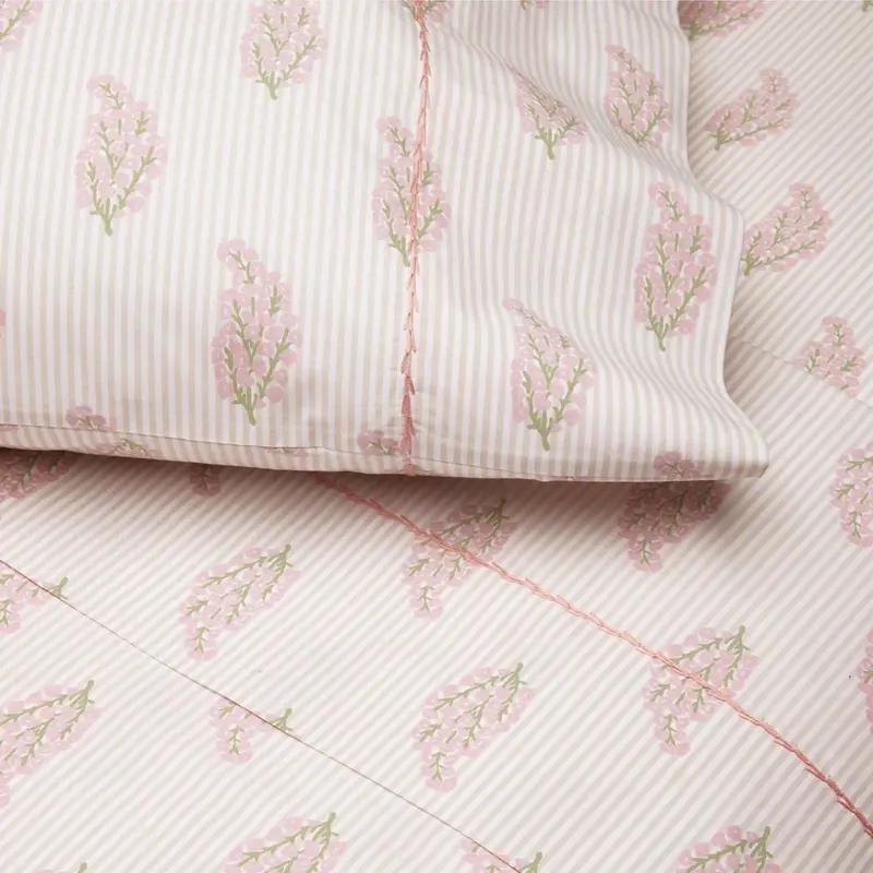 Nirvi Lotus Organic Cotton Sheets by John Robshaw