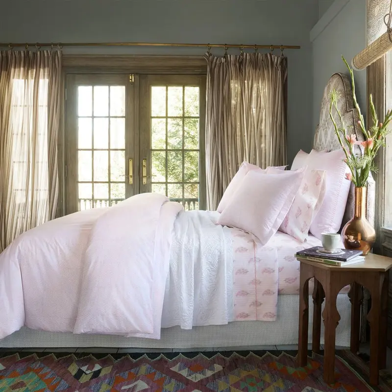 Poseti Lotus Organic Duvet Covers and Shams by John Robshaw