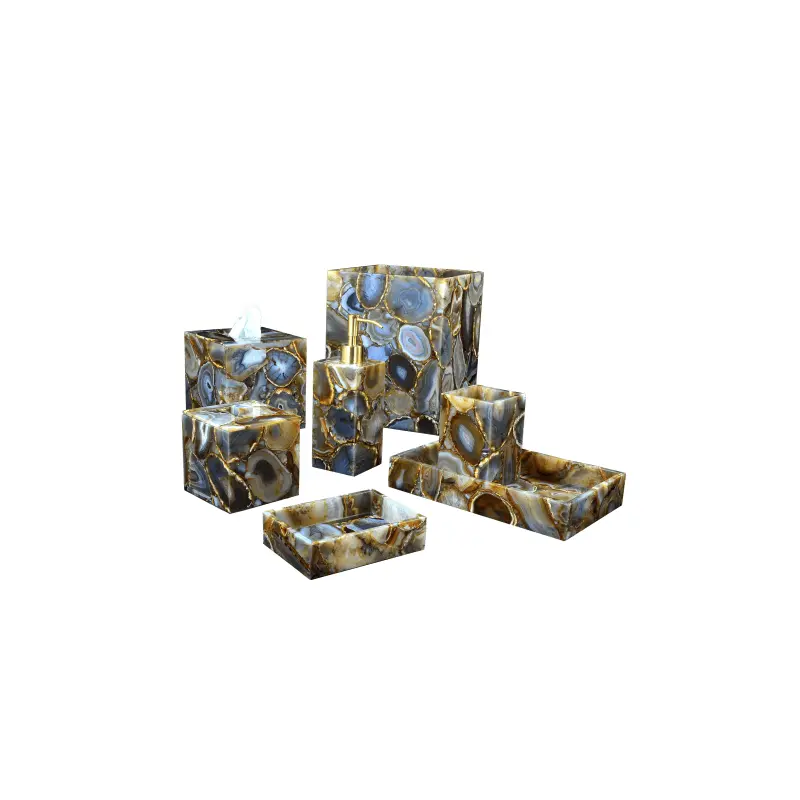 Taj Agate Bath Accessories by Mike + Ally