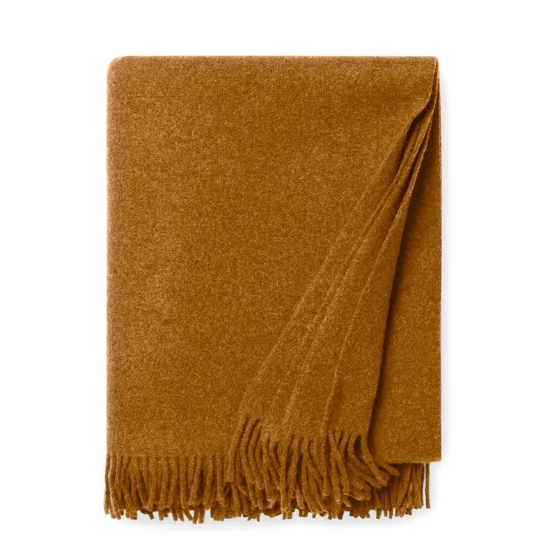 Vimmo Curry Wool Throw
