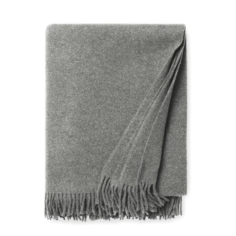 Vimmo Gray Wool Throw