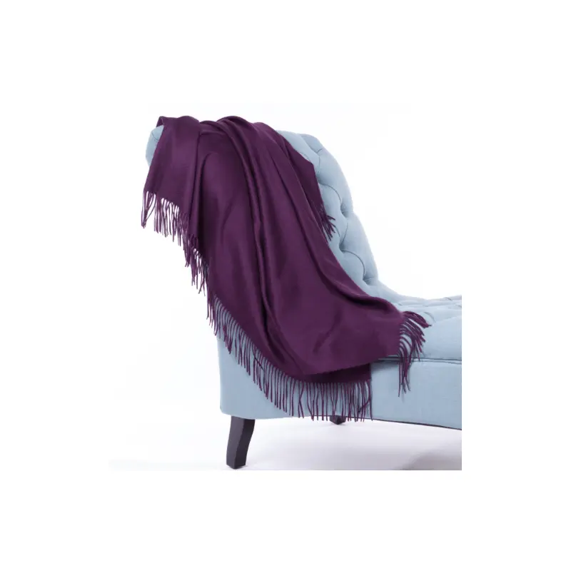 100% Cashmere Essential Plain Weave Throw