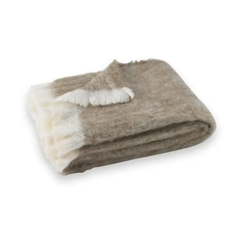 Brushed Alpaca Throw Driftwood by Lands Downunder