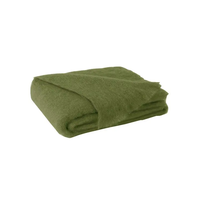 Brushed Mohair Throw Fern by Lands Downunder