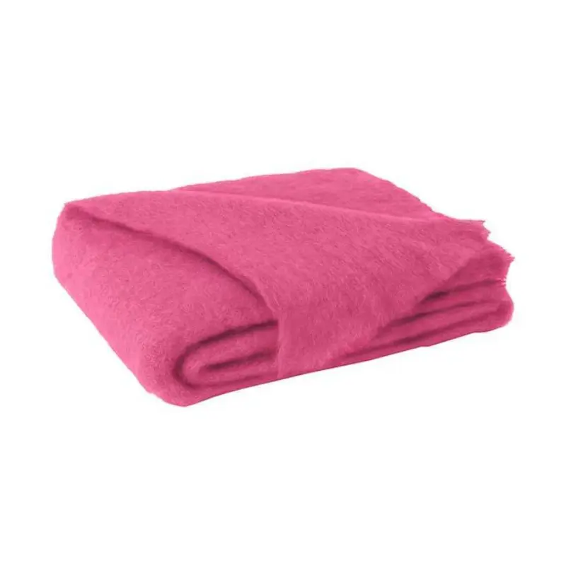 Brushed Mohair Throw Hot Pink by Lands Downunder