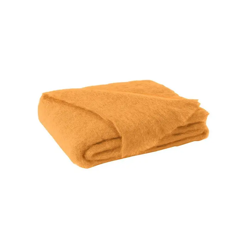 Brushed Mohair Throw Mango by Lands Downunder