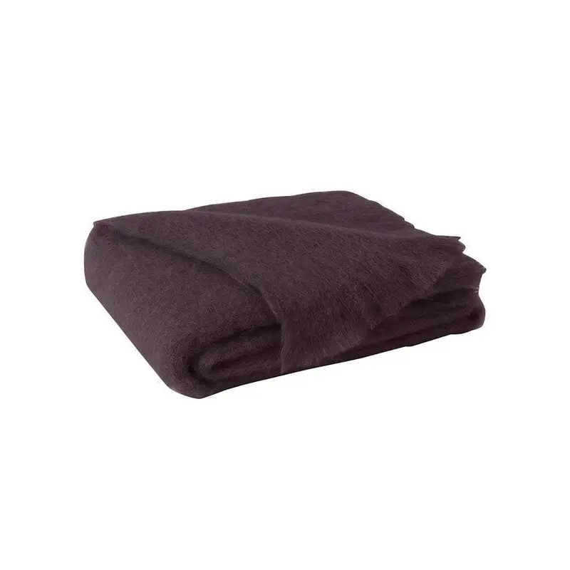 Brushed Mohair Throw Mulberry by Lands Downunder