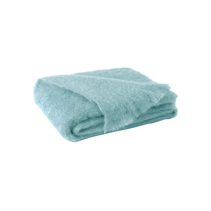 Brushed Mohair Throw Sea Spray by Lands Downunder