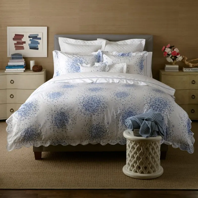 Poppy Azure Bedding by Lulu DK Matouk