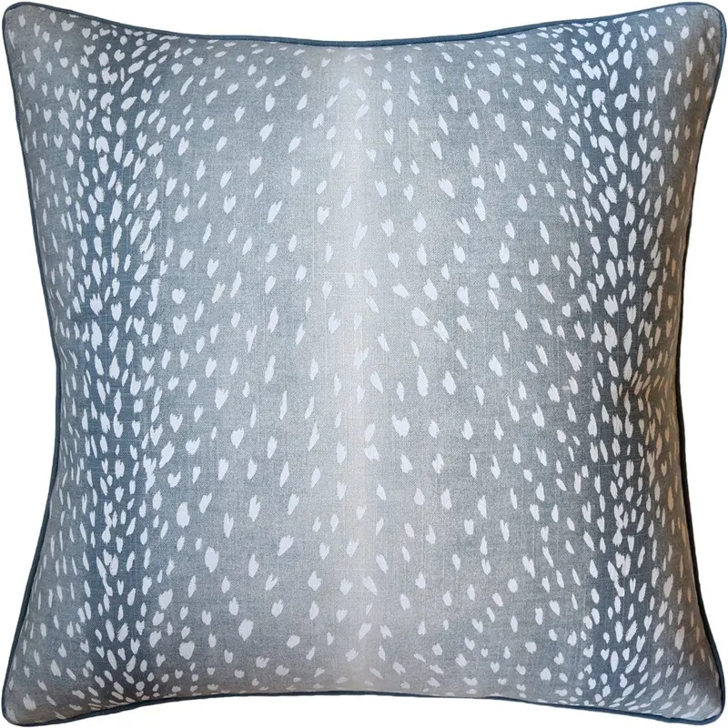 Doe Aqua Throw Pillow by Ryan Studio
