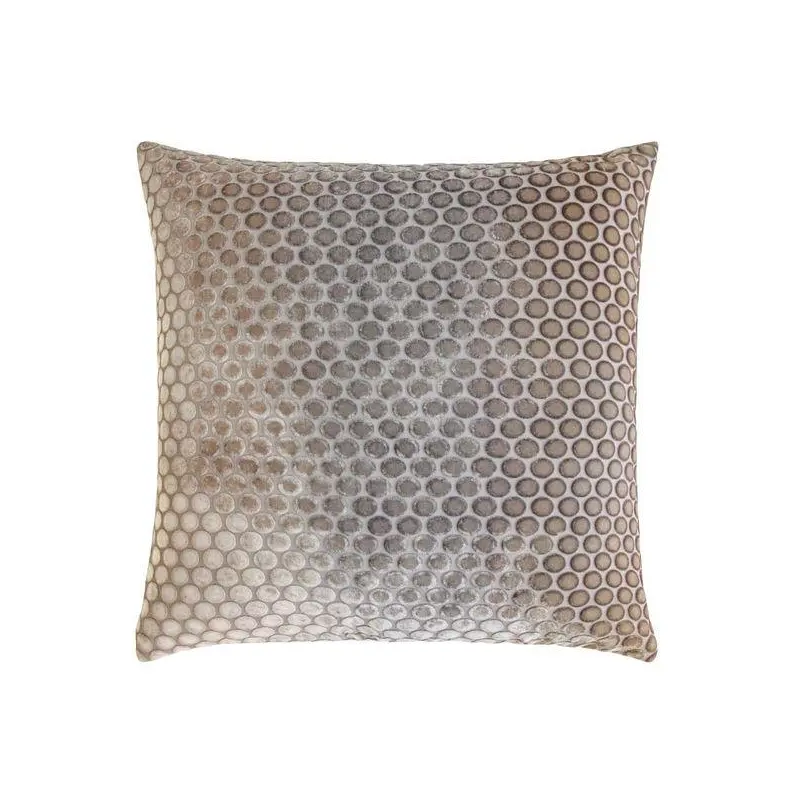 Dots Velvet Coyote Pillows by Kevin O'Brien Studio