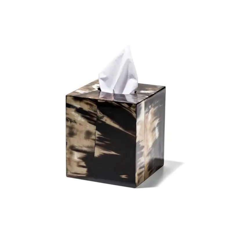 Horn Veneer Tissue Box