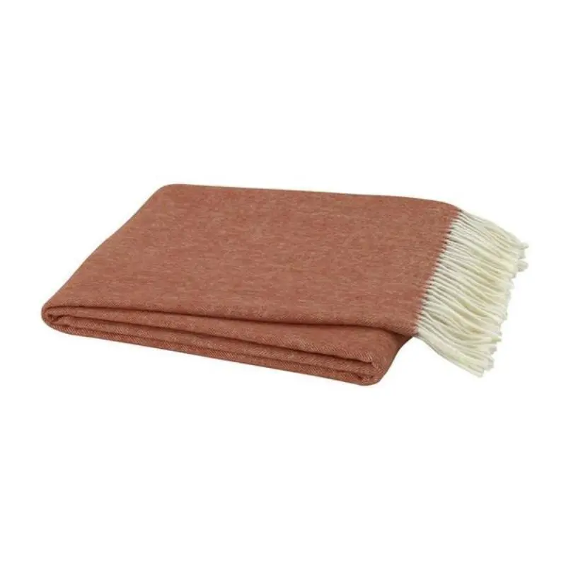 Italian Herringbone Copper Throw by Lands Downunder