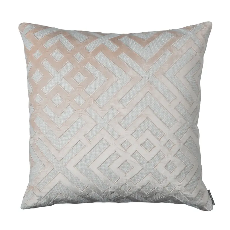 Karl Blush Square Pillow by Lili Alessandra