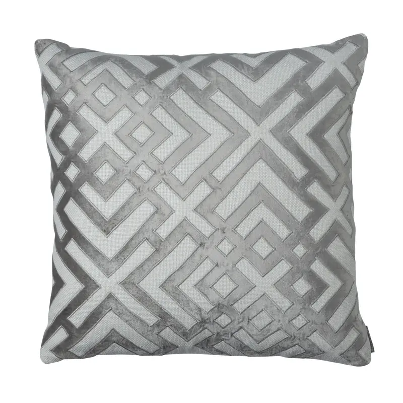 Karl Platinum Square Pillow by Lili Alessandra