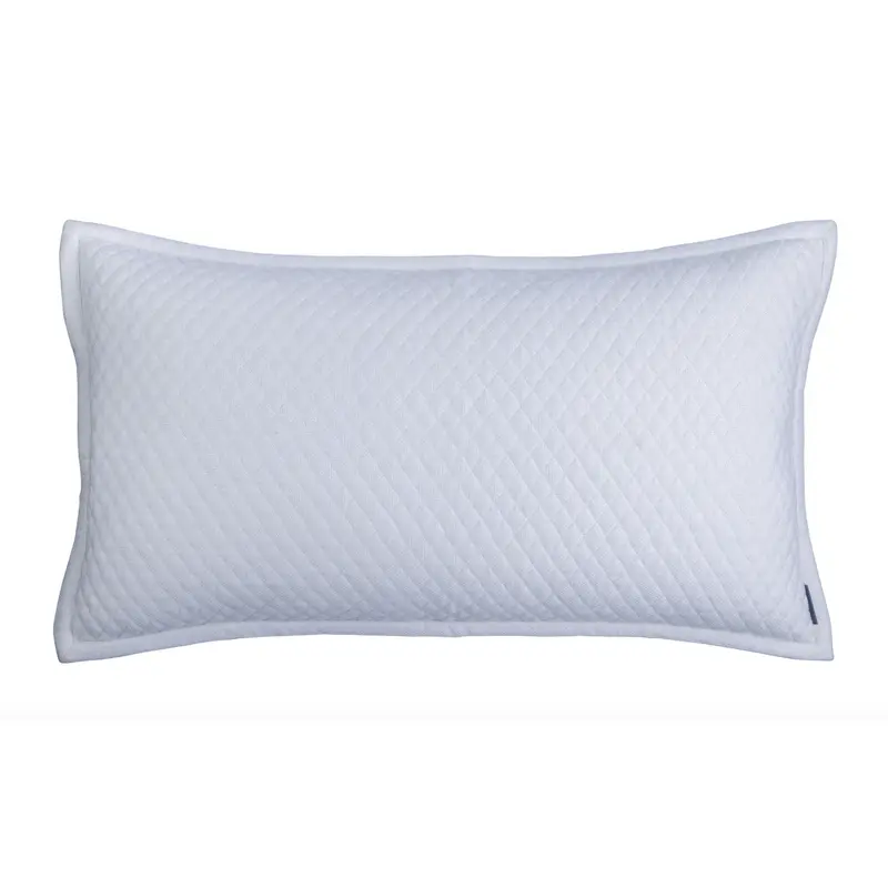 Laurie Diamond Quilted King Pillow by Lili Alessandra
