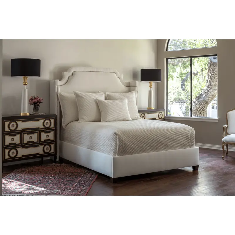 Laurie Quilted Ivory Basketweave by Lili Alessandra