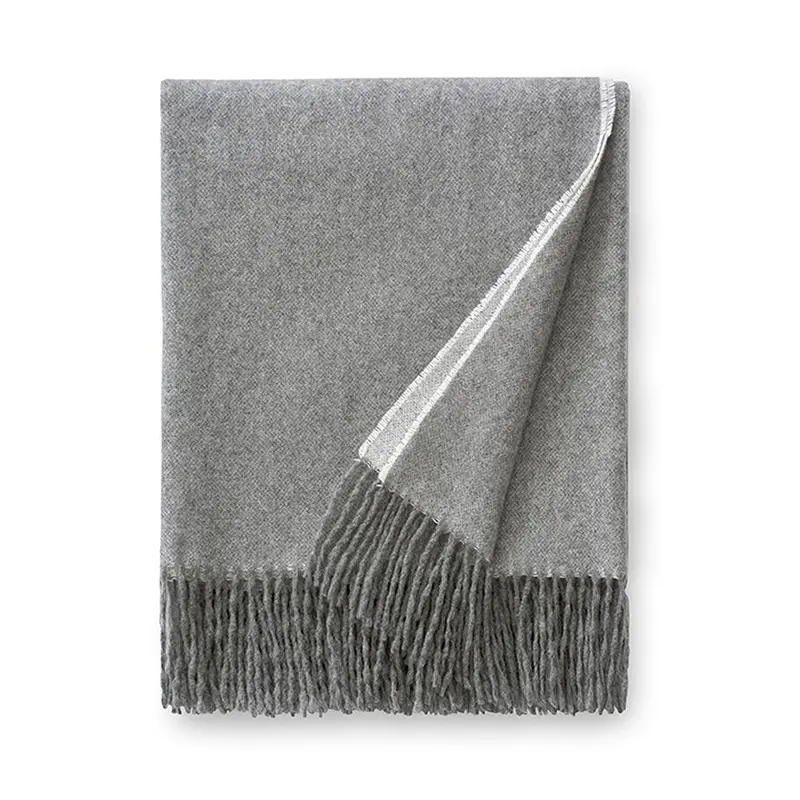 Renna Grey Throw by Sferra