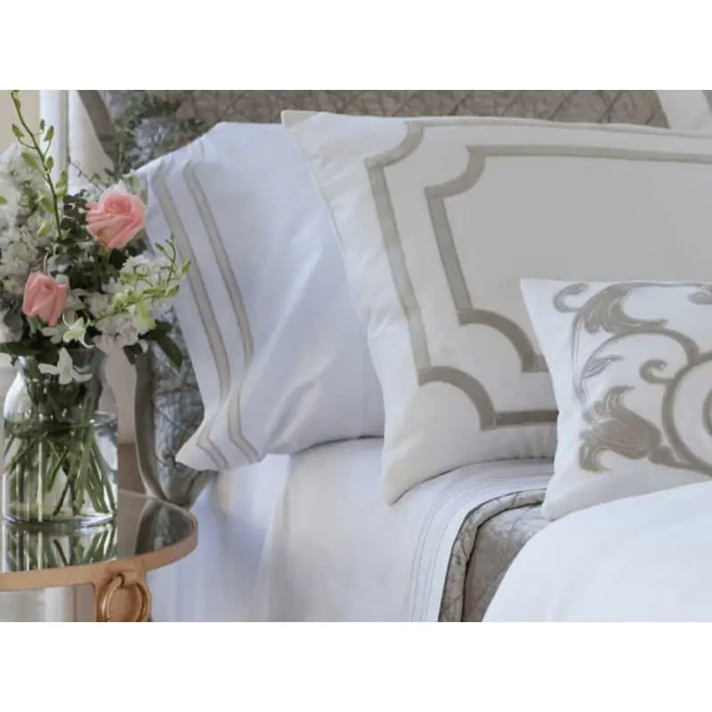 Soho White and Oyster Sheets by Lili Alessandra