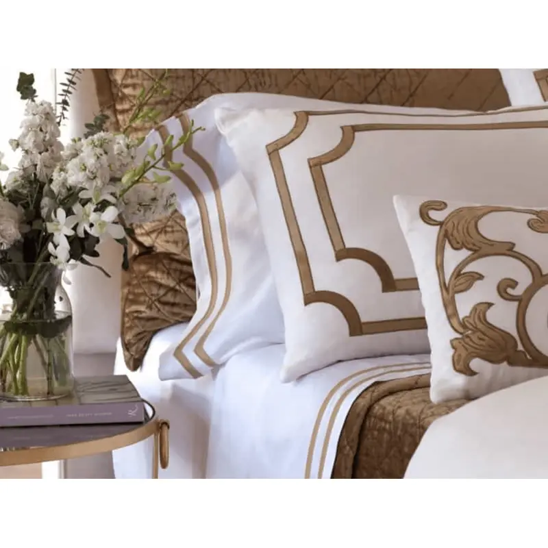 Soho White and Straw Sheets by Lili Alessandra