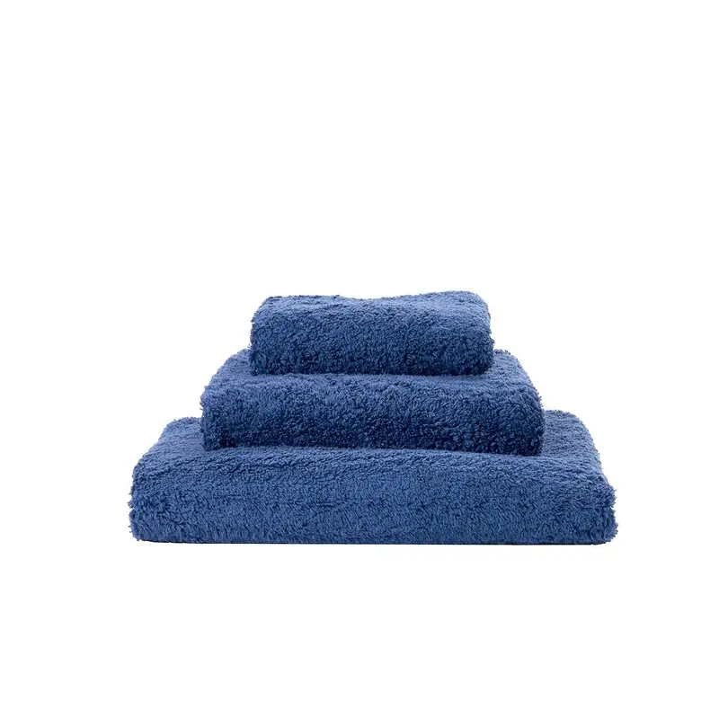 Super Pile Cadette Blue Towels by Abyss and Habidecor