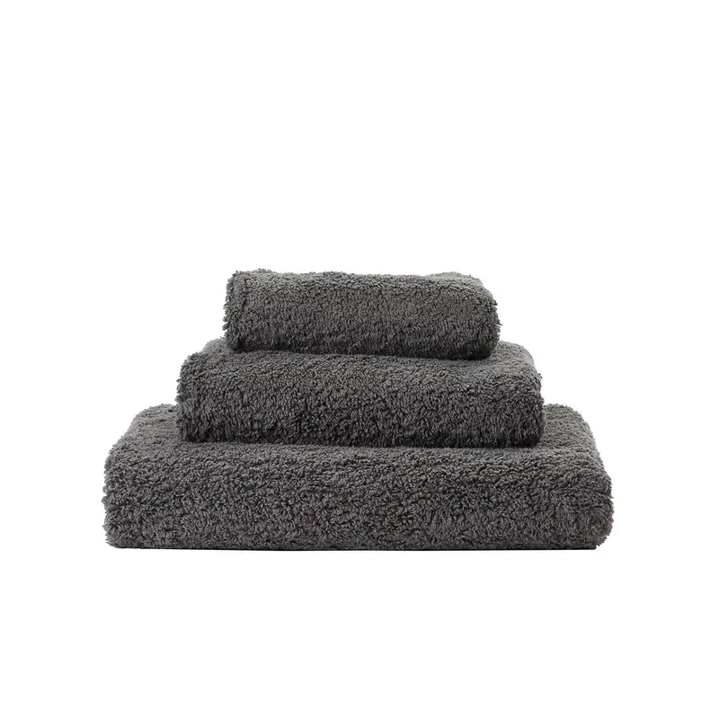 Super Pile Gris Towels by Abyss and Habidecor