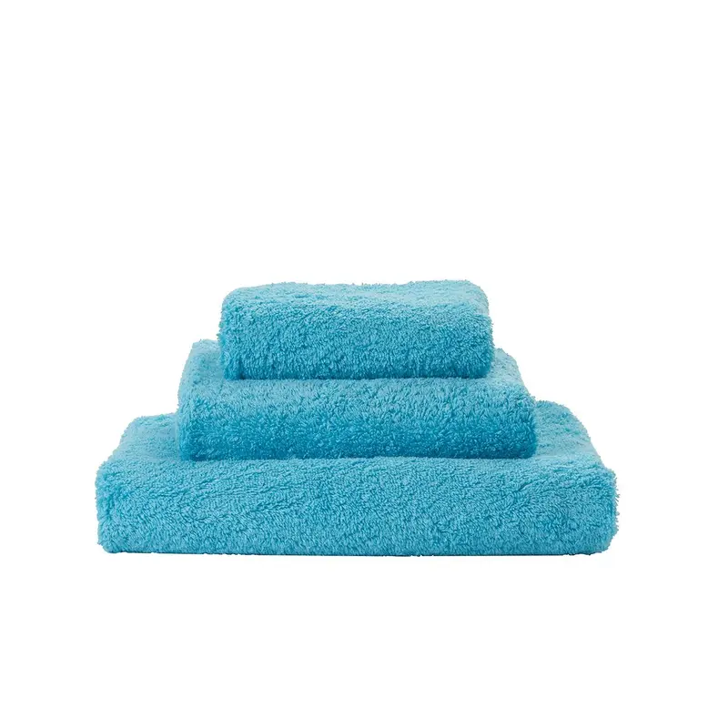 Super Pile Turquoise Towels by Abyss and Habidecor