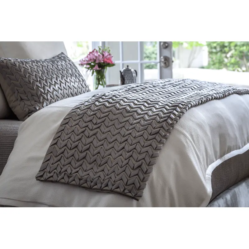 Ultra Pewter Bed Throw by Lili Alessandra