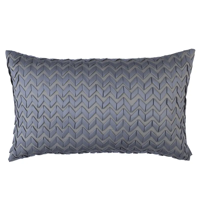 Ultra Pewter Lumbar Pillow by Lili Alessandra