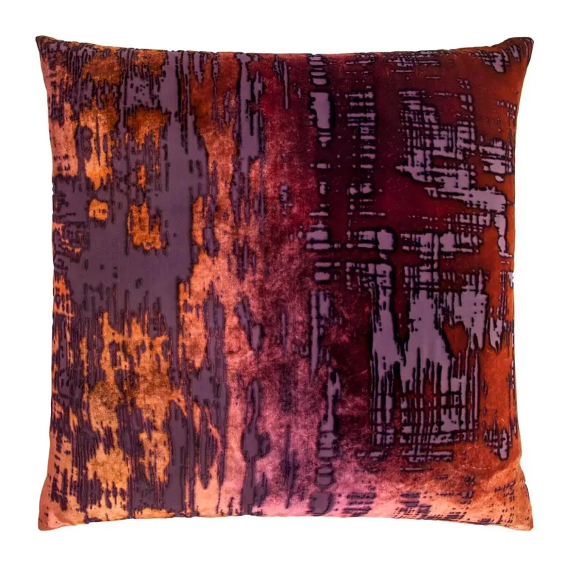 Wildberry Brush Stroke Velvet Pillows