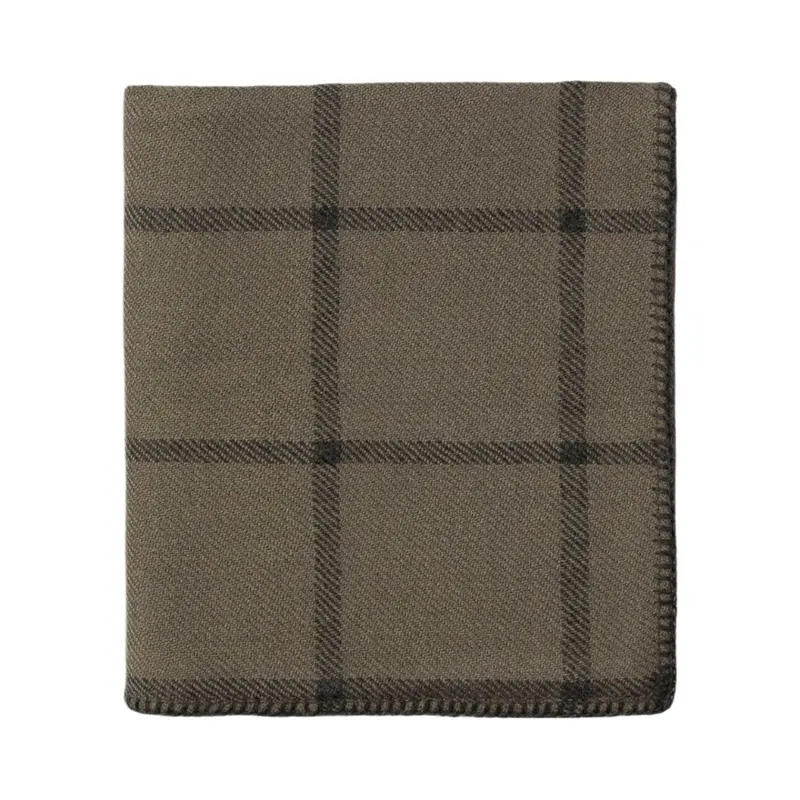 Alicia Adams Alpaca Graydon Throw in Moss and Charcoal