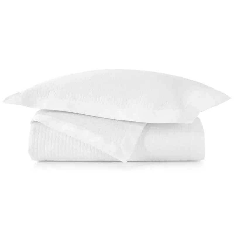 Hamilton White Quilted Coverlets by Peacock Alley