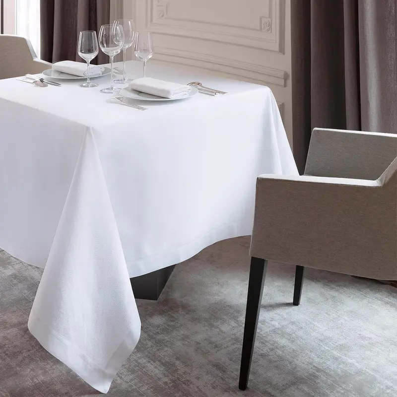 Offre White Table Linens by Le Jacquard Franais