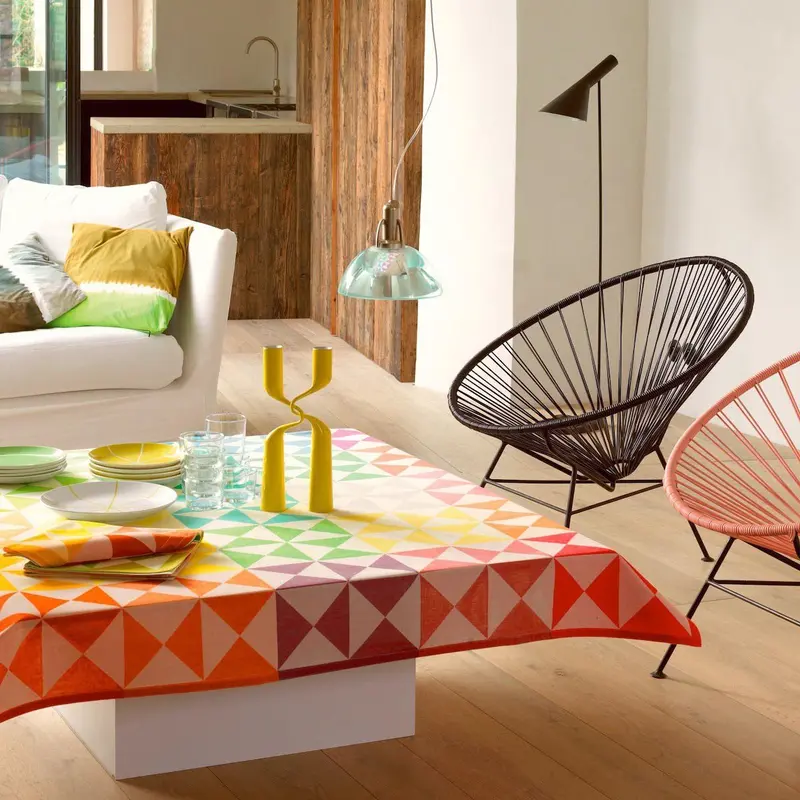 Origami Reversible Table Linens in Multico