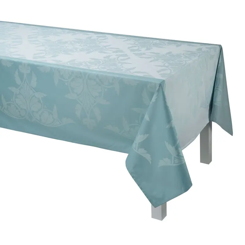 Syracuse Enduit Coated Table Linens in Aqua