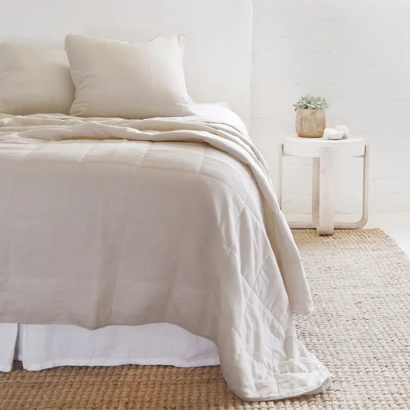 Antwerp Natural Coverlets by Pom Pom at Home