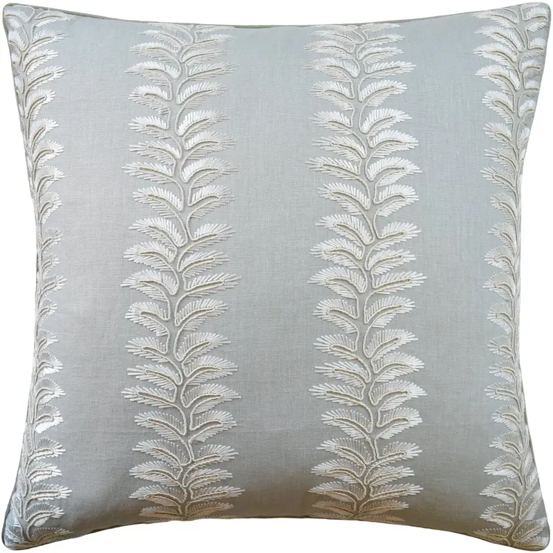 Bradbourne Pale Aqua Decorative Pillow by Ryan Studio