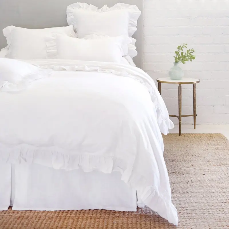 Charlie White Bedding by Pom Pom at Home