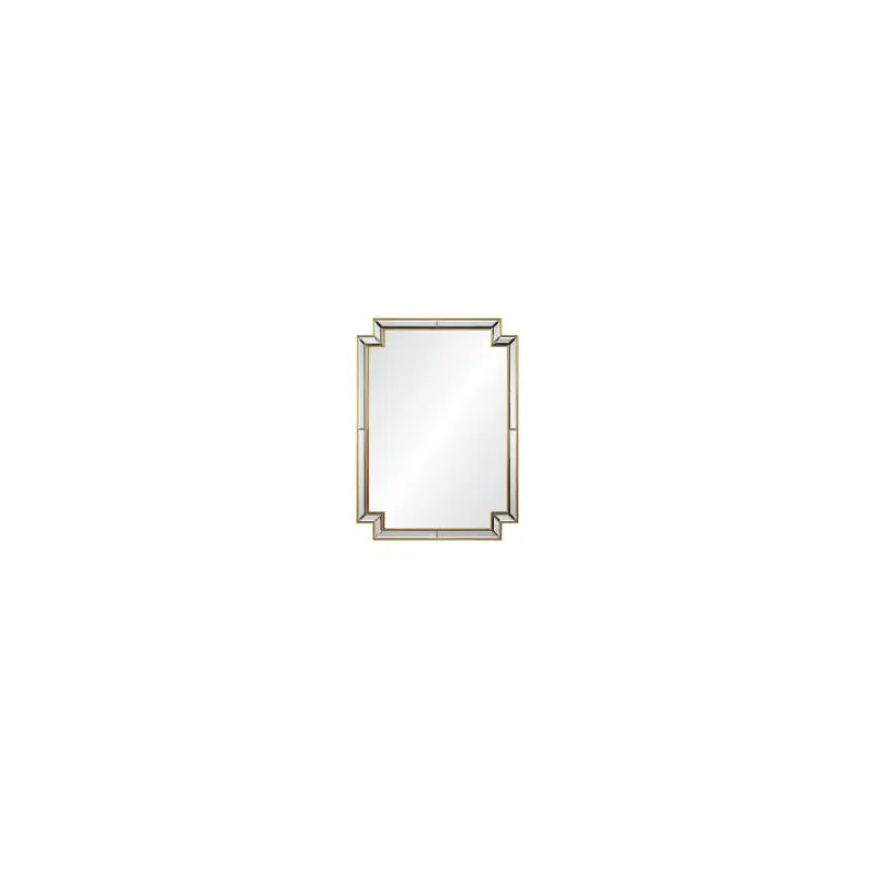 Distressed Gold Leaf Framed Mirror by Mirror Home