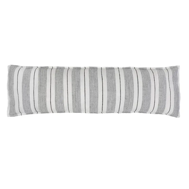 Laguna Grey & Charcoal Body Pillow by Pom Pom at Home