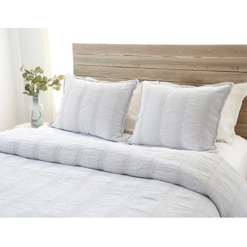 Nantucket Grey Matelass Coverlet Collection