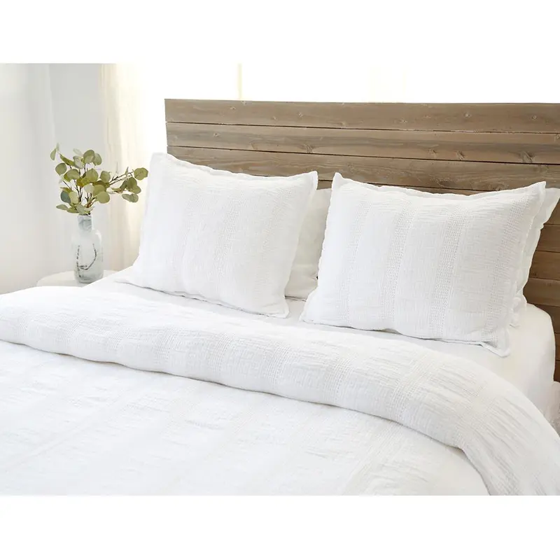 Nantucket White Matelasse Blanket Collection