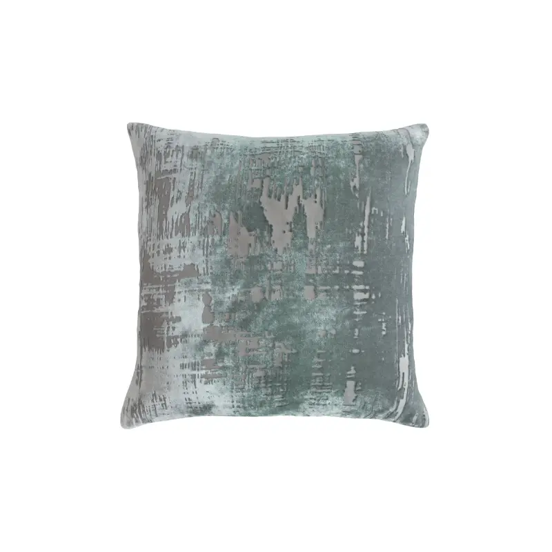Brush Stroke Jade Velvet Pillows by Kevin O'Brien